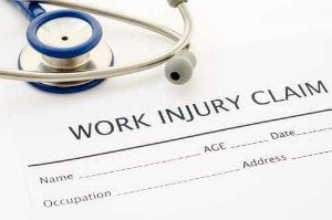 work injury claim and stethoscope